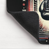 Amerikaanse vlag verhit - Boxer bo Muismat (Hoek)
