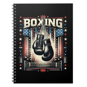 Amerikaanse vlag verhit - Boxer  bo Notitieboek