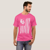 Amerikaanse vlag verhit - Boxer  bo T-shirt (Voorkant volledig)