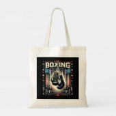 Amerikaanse vlag verhit - Boxer bo Tote Bag (Achterkant)