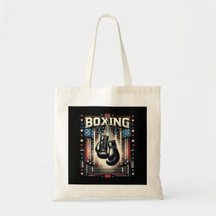 Amerikaanse vlag verhit - Boxer  bo Tote Bag