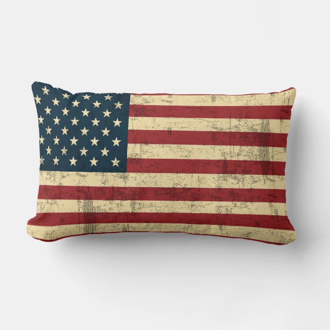 Amerikaanse vlag  verhit kussen (Voorkant)