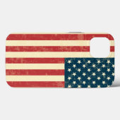 Amerikaanse vlag verouderd vervaagd Case-Mate iPhone case (Achterkant (horizontaal))