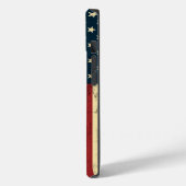 Amerikaanse vlag verouderd vervuild Case-Mate iPhone case (Achterkant / Links)