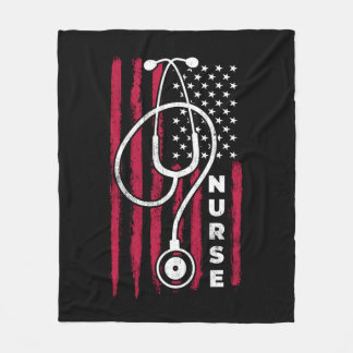 Amerikaanse vlag verpleegster 1 fleece deken