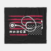 Amerikaanse vlag verpleegster 1 fleece deken (Voorkant (Horizontaal))