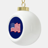 Amerikaanse vlag versiering keramische bal ornament (Rechts)