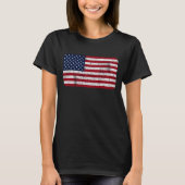 Amerikaanse vlag versteld t-shirt (Voorkant)