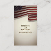 Amerikaanse vlag | Verticaal |  achtergrond Visitekaartje (Voorkant)
