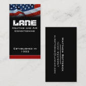 Amerikaanse vlag Verticaal Visitekaartje (Voorkant / Achterkant)