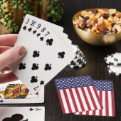 Amerikaanse vlag Verticale sterren en strepen Pokerkaarten (Insitu)
