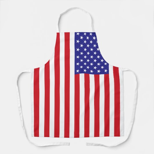 Amerikaanse vlag Verticale sterren en Stripes Patr Schort (Voorkant)