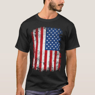 Amerikaanse vlag Verticale T-shirt