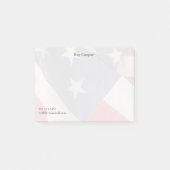 Amerikaanse vlag vervaagt post-it® notes (Voorkant)