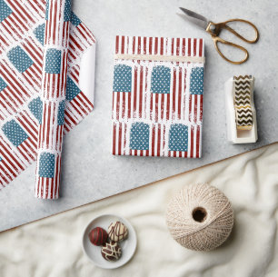 Amerikaanse Vlag Vervallen Design Cadeaupapier