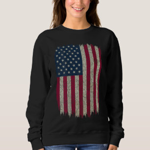 Amerikaanse vlag  vervormd design op Amerikaanse a Trui