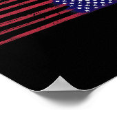 Amerikaanse vlag verzet zich ondersteboven VS Poster (Hoek)