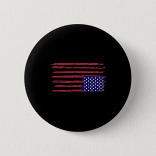 Amerikaanse vlag verzet zich ondersteboven VS Ronde Button 5,7 Cm