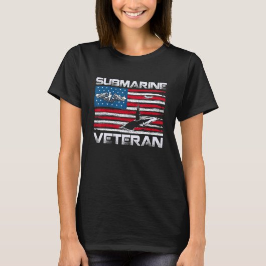 Amerikaanse vlag Vet T-shirt (Voorkant)