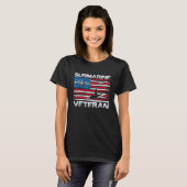 Amerikaanse vlag Vet T-shirt (Voorkant volledig)