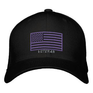 Amerikaanse vlag - veteraan - Draag Geborduurde Pet