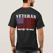 Amerikaanse vlag - veteraan - Draag T-shirt (Achterkant)