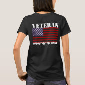 Amerikaanse vlag - veteraan - Draag T-shirt (Achterkant)