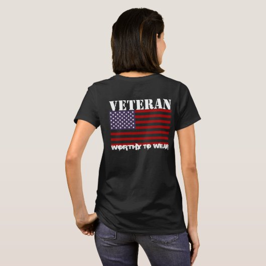 Amerikaanse vlag - veteraan - Draag T-shirt (Achterkant volledig)
