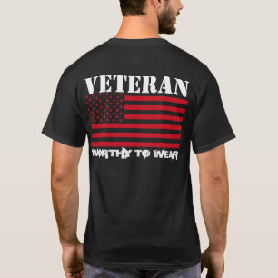 Amerikaanse vlag - veteraan - Draag T-shirt