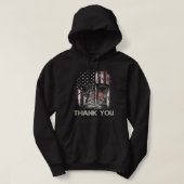 Amerikaanse vlag Veteran Combat Boos Hartelijk dan Hoodie (Design voorkant)
