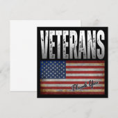 AMERIKAANSE VLAG VETERANEN BEDANKT 4 JULI  (Voorkant / Achterkant)