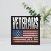 AMERIKAANSE VLAG VETERANEN BEDANKT 4 JULI  (Staand voorkant)