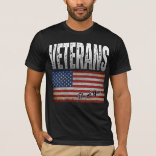 AMERIKAANSE VLAG VETERANEN BEDANKT 4 JULI T-Shirt