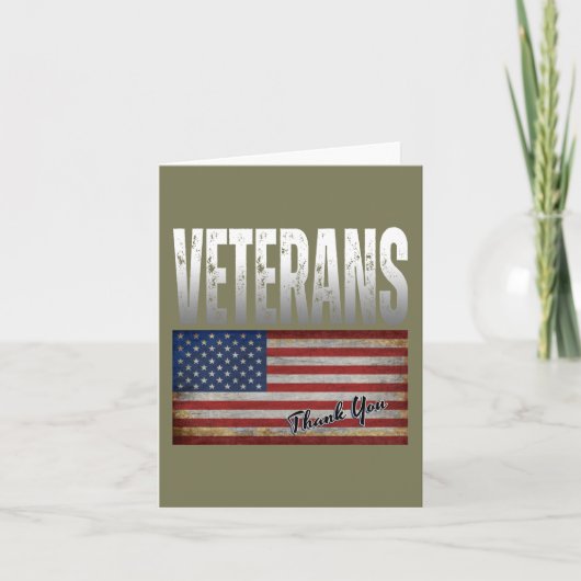 AMERIKAANSE VLAG VETERANEN BEDANKT U 4 JULI (Voorkant)