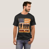 Amerikaanse vlag veteranen voor uw dienst dank u t-shirt (Voorkant volledig)