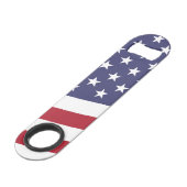 Amerikaanse vlag - Viel de Verenigde Staten Speed Flessenopener (Voorkant Gekanteld)