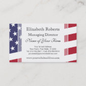 Amerikaanse vlag - Vier de VS Visitekaartje (Voorkant)