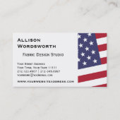 Amerikaanse vlag - Vier de VS Visitekaartje (Voorkant)