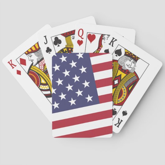 Amerikaanse vlag - vier juli - Klassiek Pokerkaarten (Achterkant)