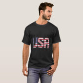 Amerikaanse Vlag Vierde 4 Juli T-shirt (Voorkant volledig)