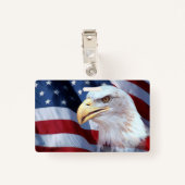 Amerikaanse vlag Vierde juli Badge (Achterkant met clip)