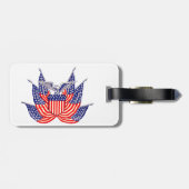  Amerikaanse vlag, vierde juli Bagagelabel (Achterkant horizontaal)