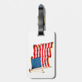  Amerikaanse vlag, vierde juli Bagagelabel (Achterkant verticaal)