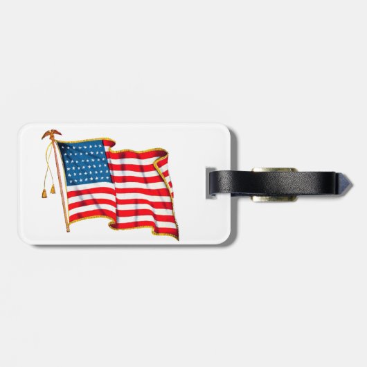  Amerikaanse vlag, vierde juli Bagagelabel (Achterkant horizontaal)