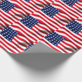 Amerikaanse vlag Vierde juli Cadeaupapier (Hoek)