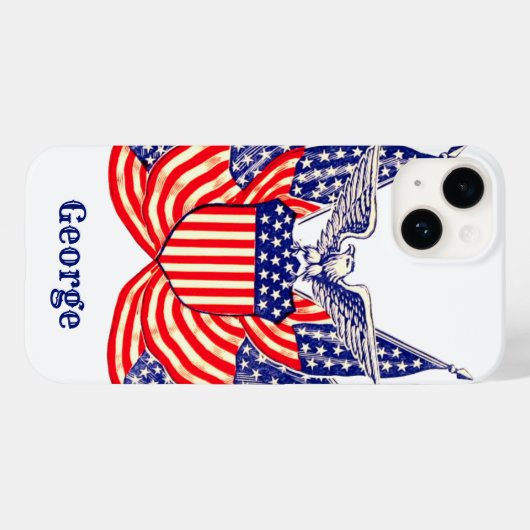  Amerikaanse vlag, vierde juli Case-Mate iPhone Case (Achterkant (horizontaal))