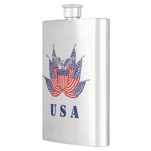 Amerikaanse vlag, vierde juli Heupfles (Links)