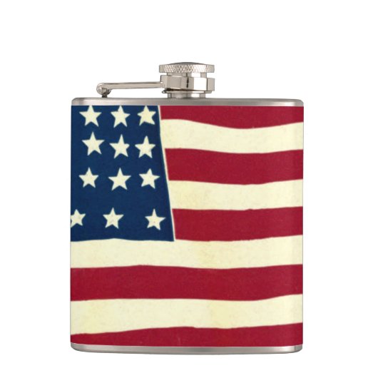  Amerikaanse vlag, vierde juli Heupfles (Voorkant)