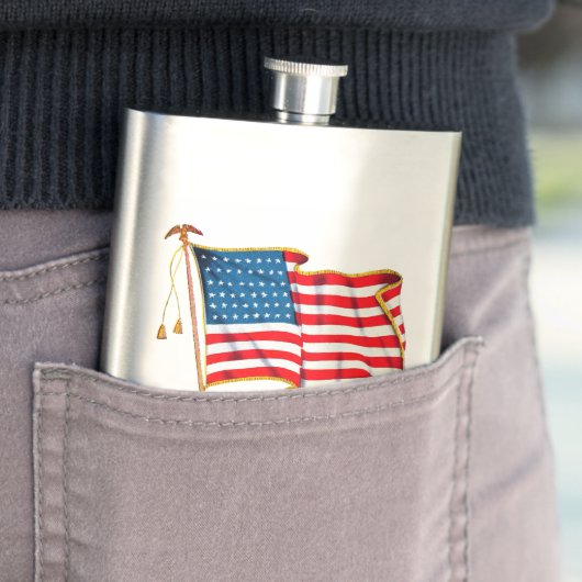  Amerikaanse vlag, vierde juli Heupfles (Voorbeeld)