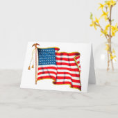 Amerikaanse vlag, vierde juli Kaart (Gele Bloem)